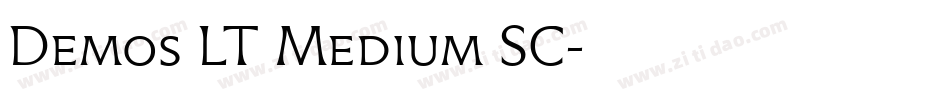 Demos LT Medium SC字体转换